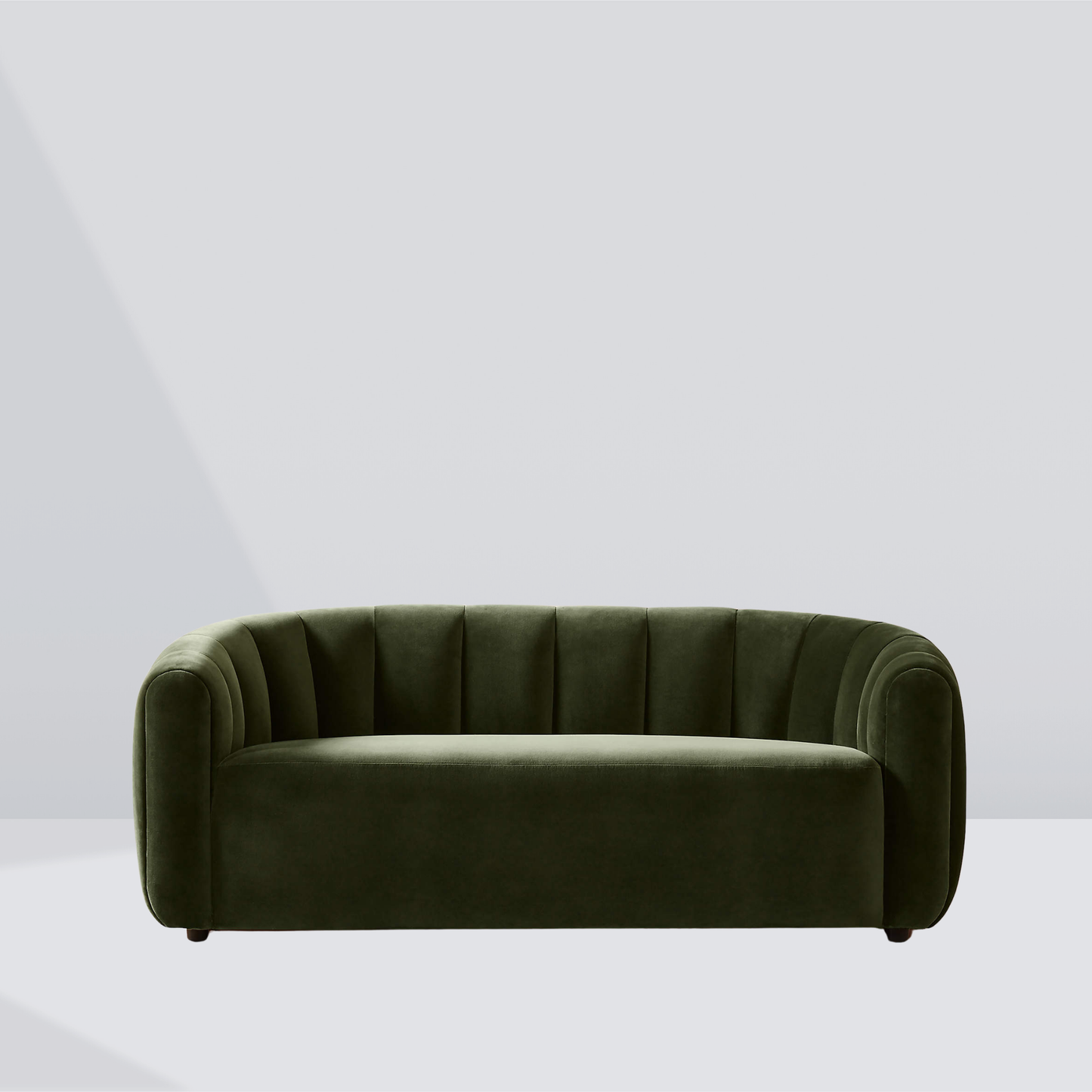LUMINA Shell-Back Bouclé Sofa – 2 Seater