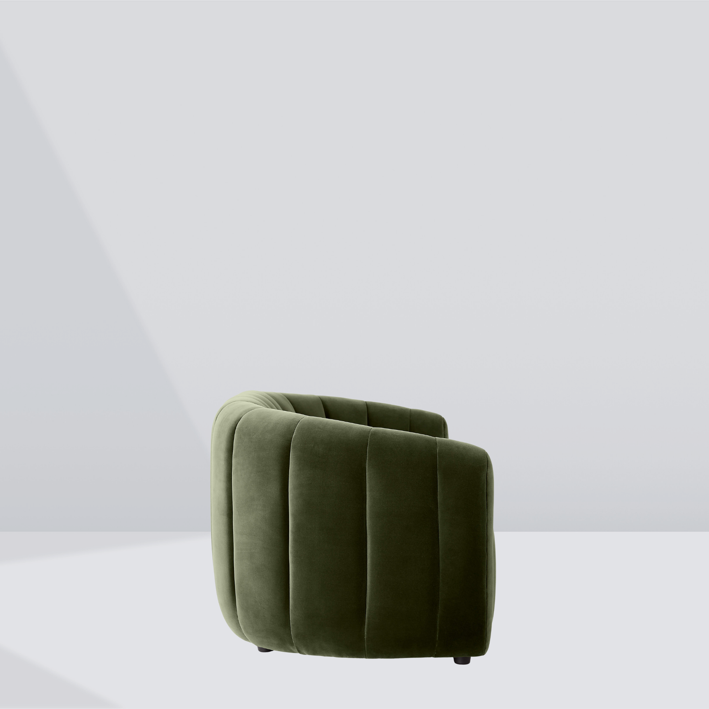 LUMINA Shell-Back Bouclé Sofa – 2 Seater
