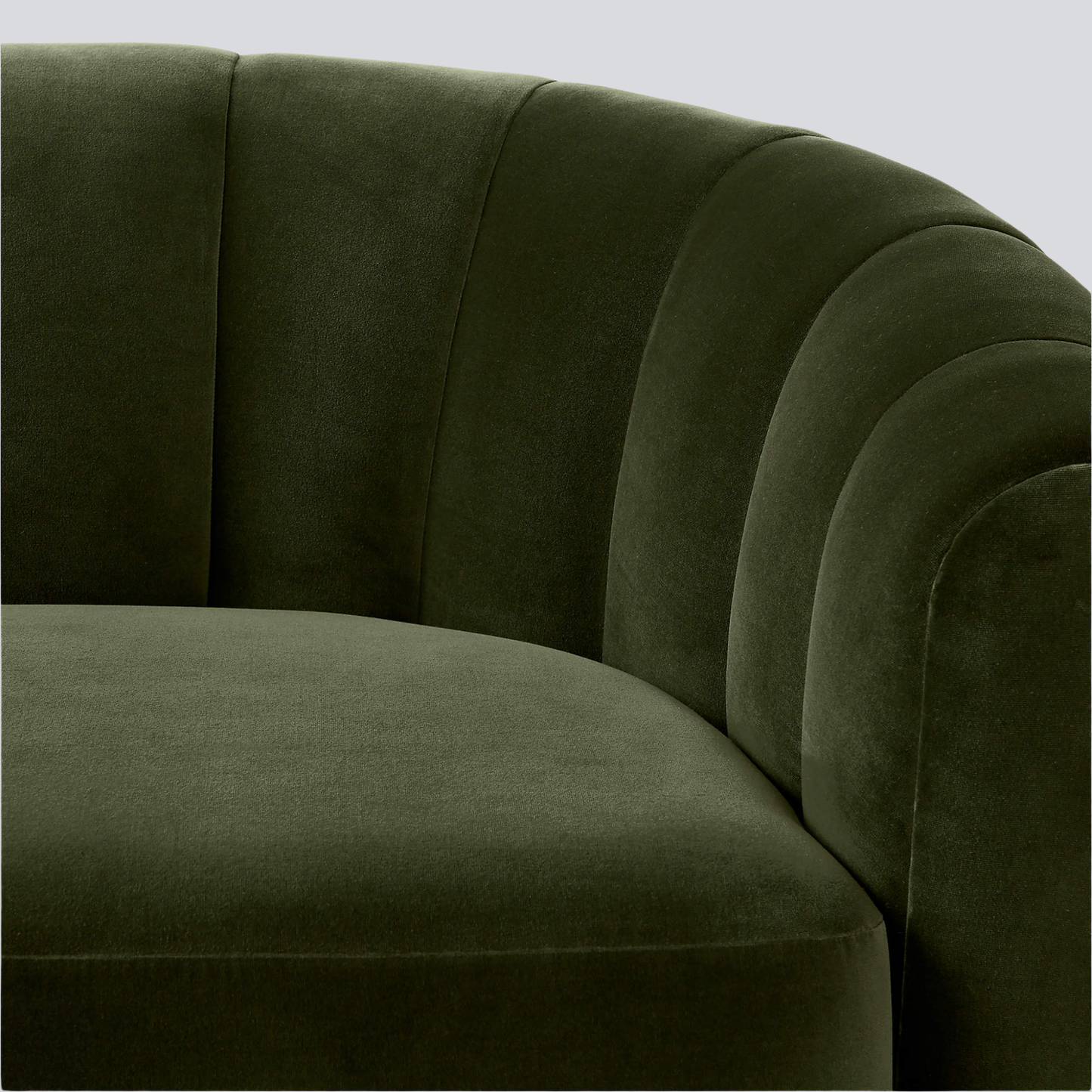 LUMINA Shell-Back Bouclé Sofa – 2 Seater