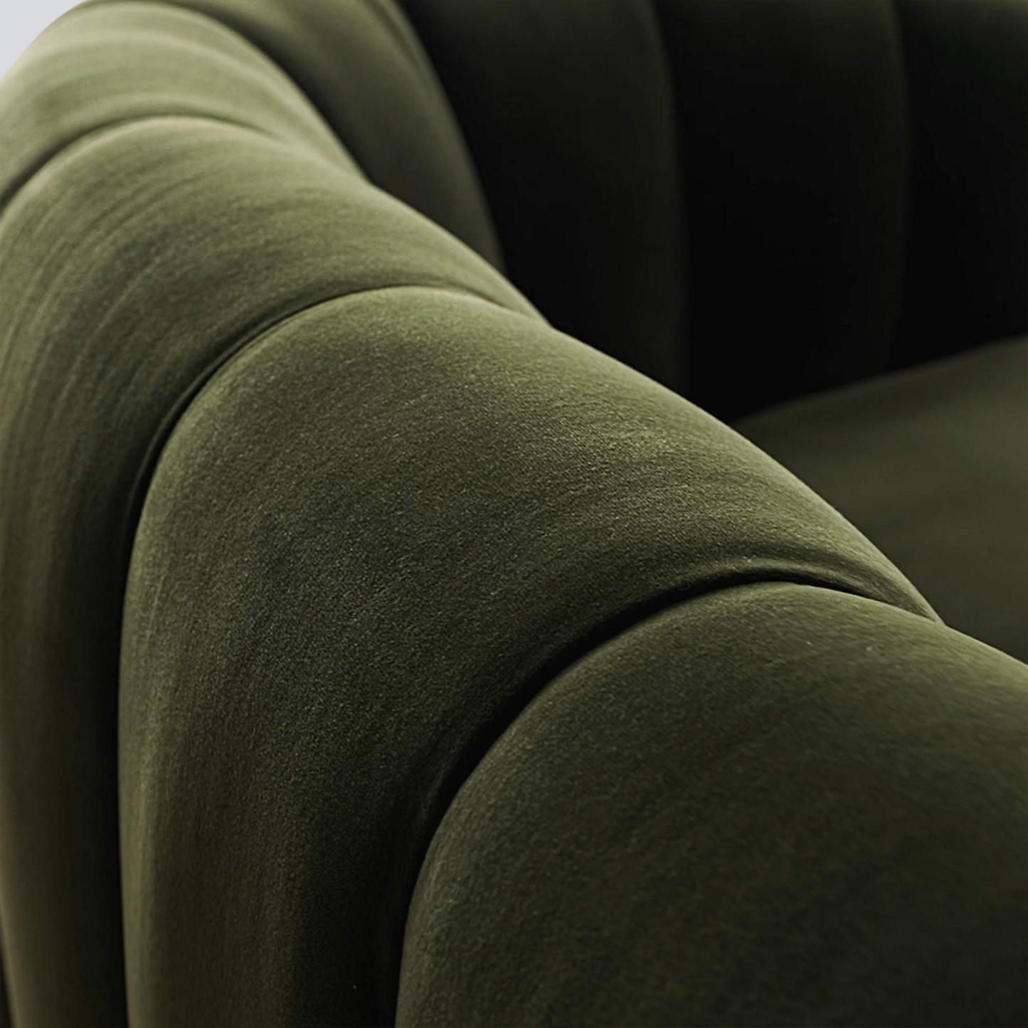 LUMINA Shell-Back Bouclé Sofa – 2 Seater