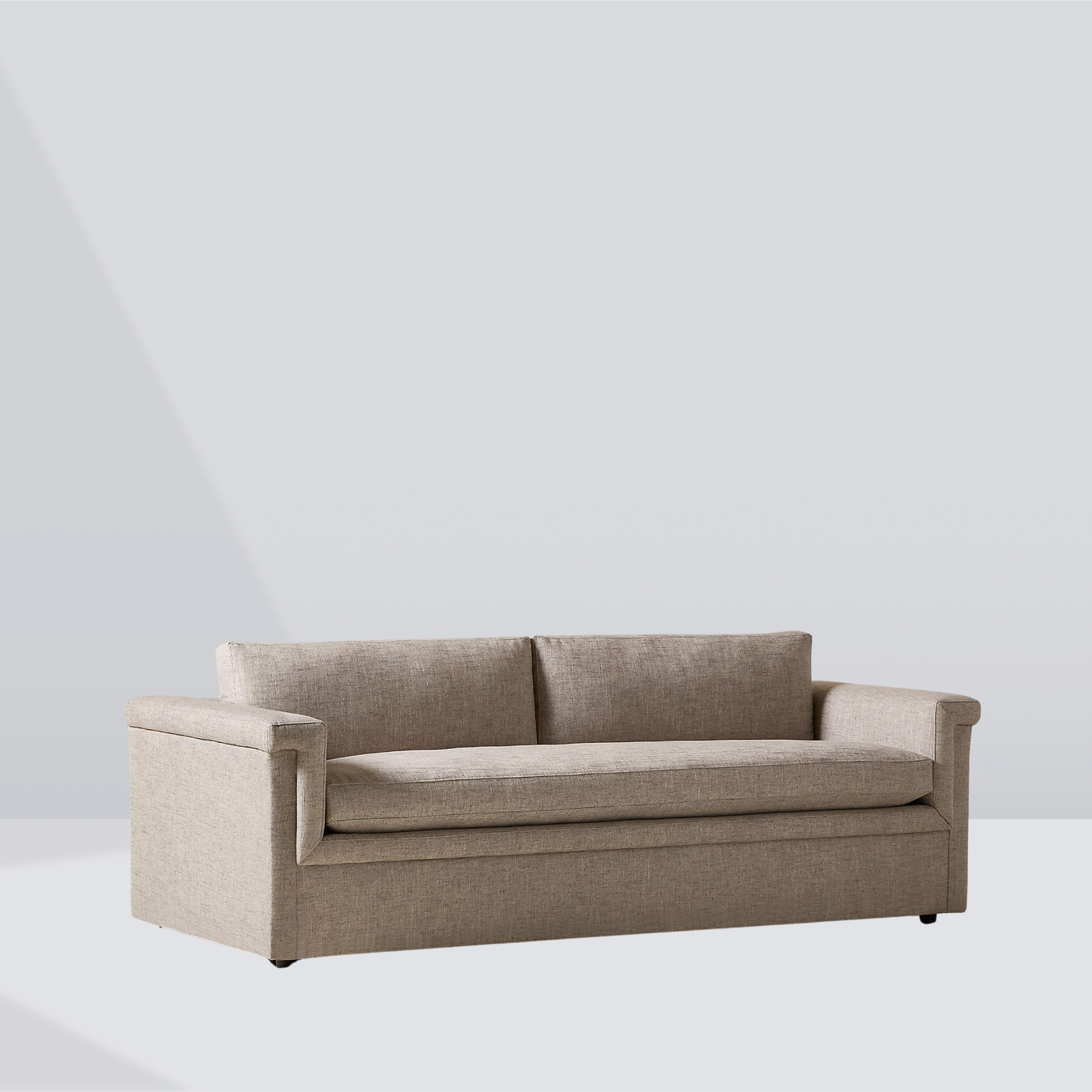LUNERA Plush Armrest Sofa – Wide 2 Seater