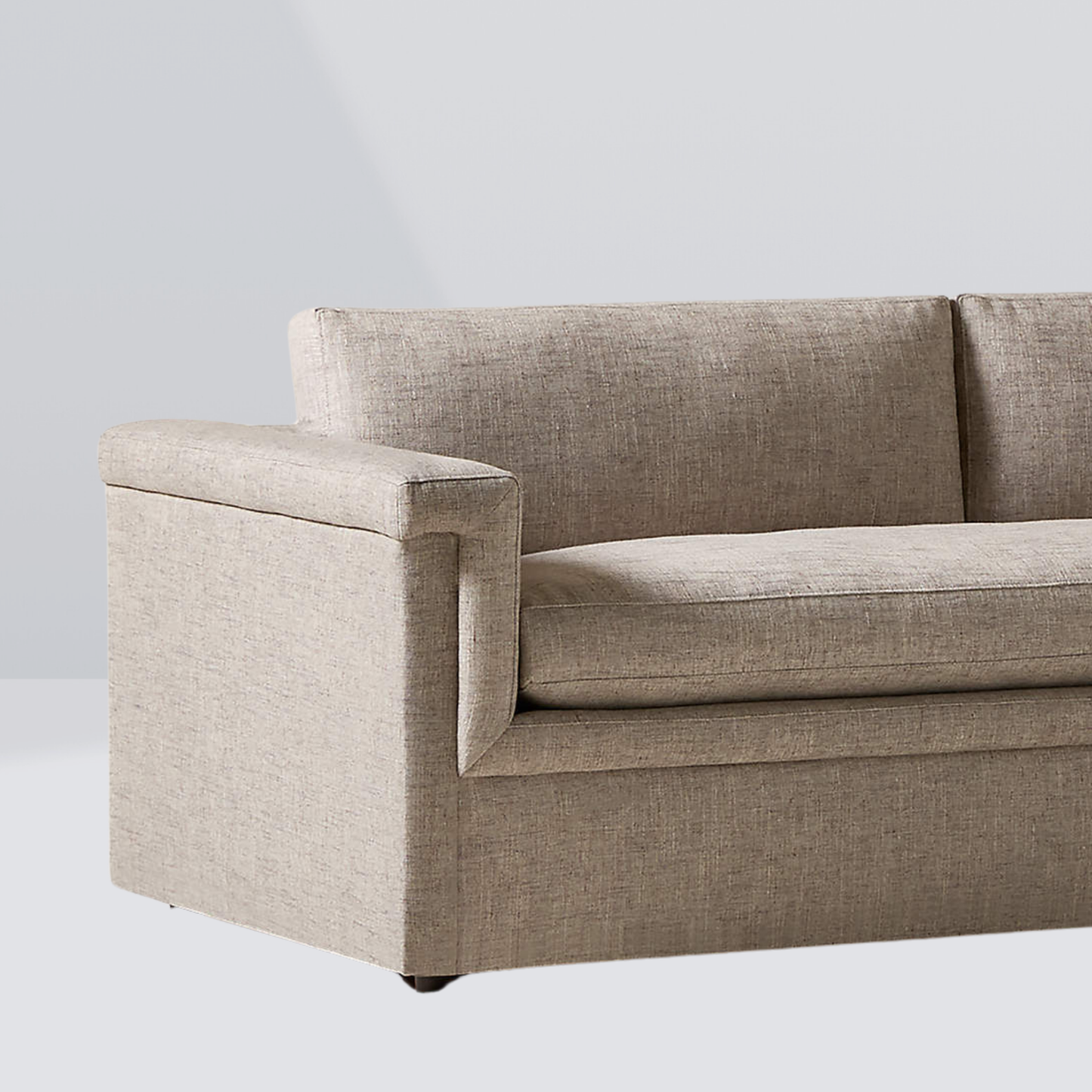 LUNERA Plush Armrest Sofa – Wide 2 Seater