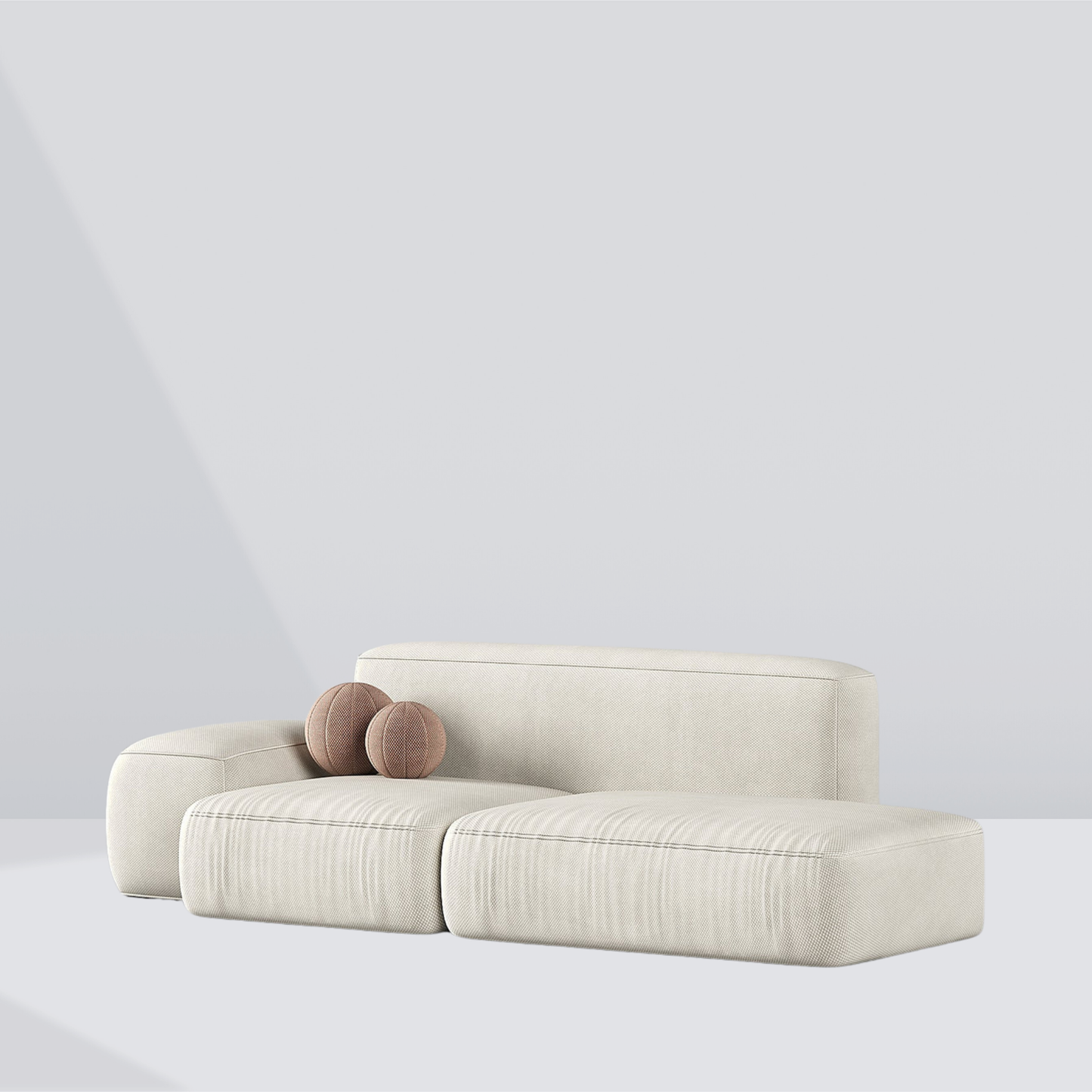 LUMA Low-Profile Modular Sofa – 2 Seater