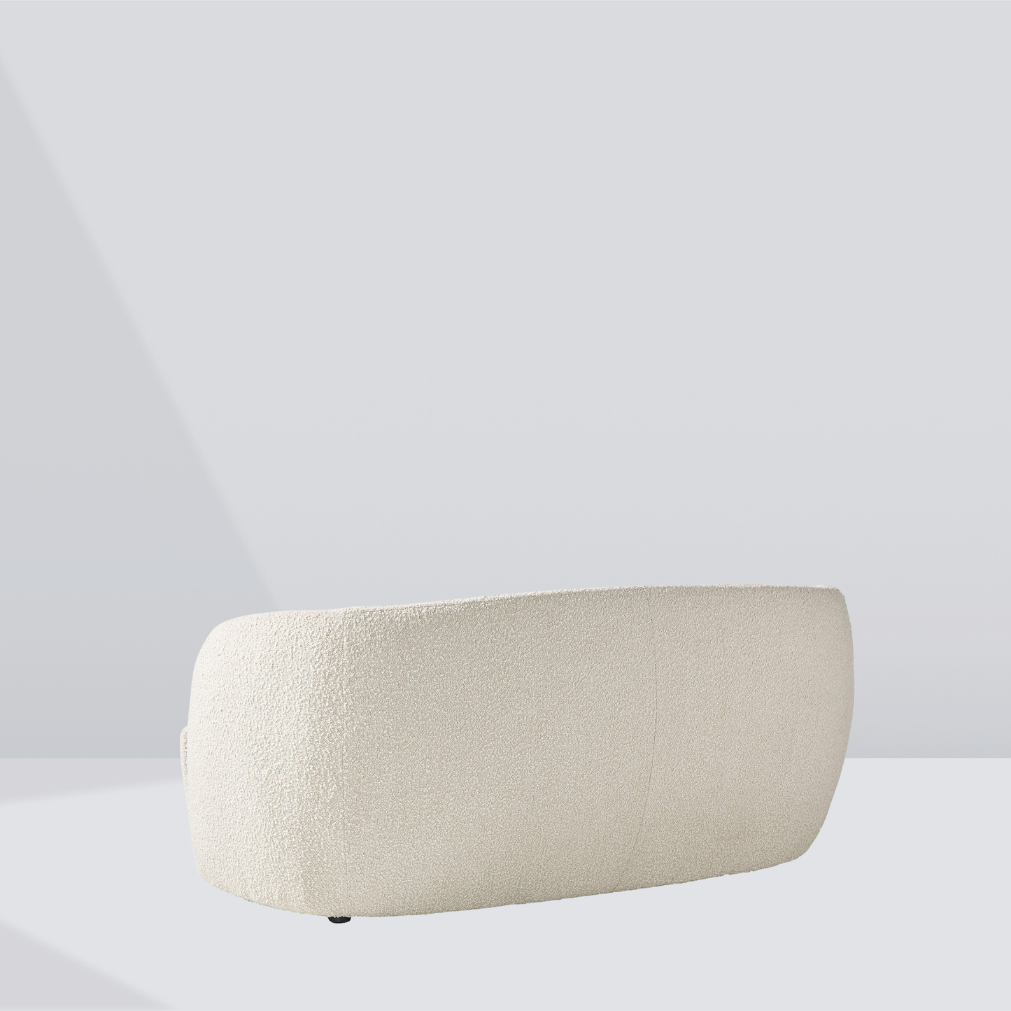 LUNARA Boucle – Compact Curved 2-Seater Sofa