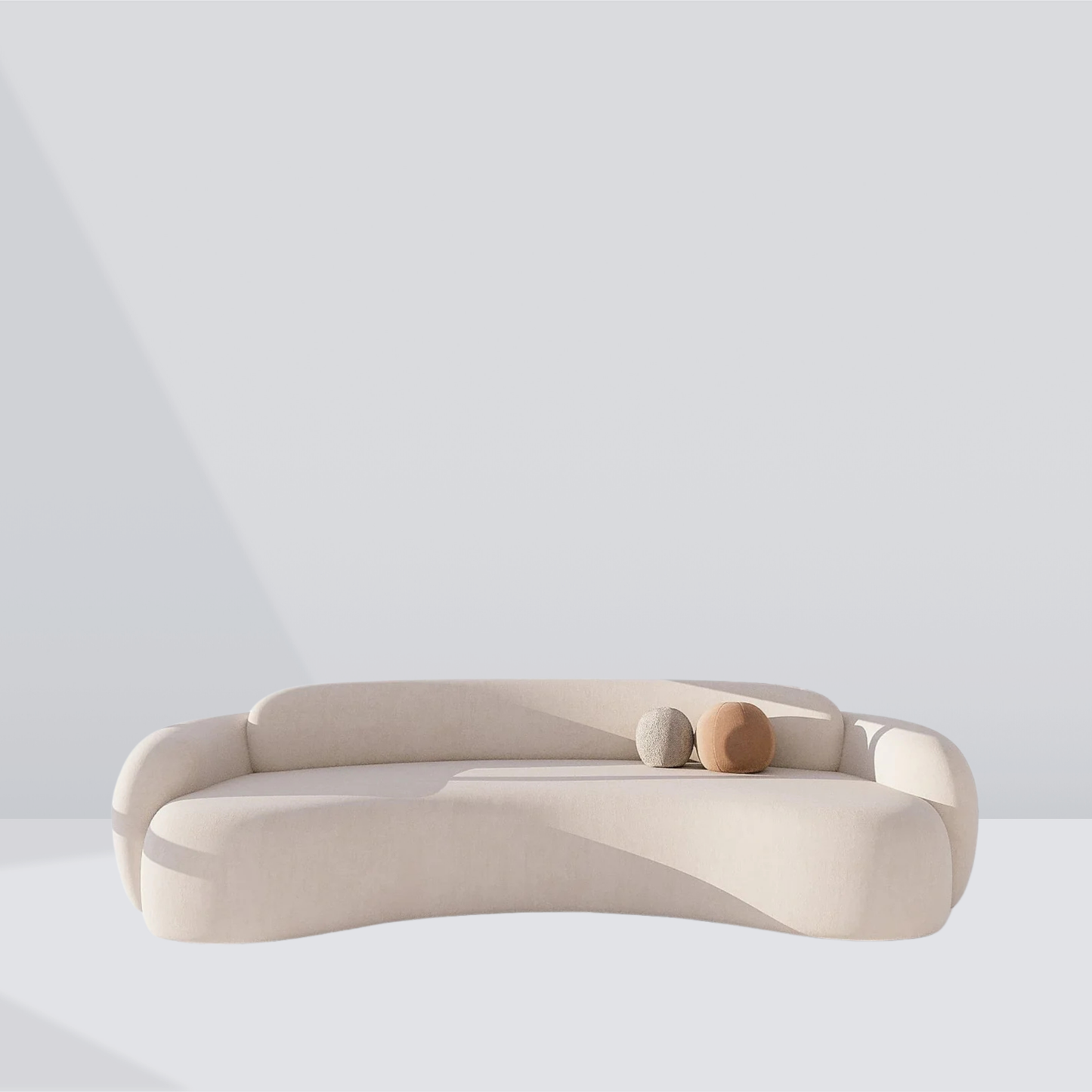 ELARA Cloud Curve Sofa – Sculpted 2-Seater Lounge