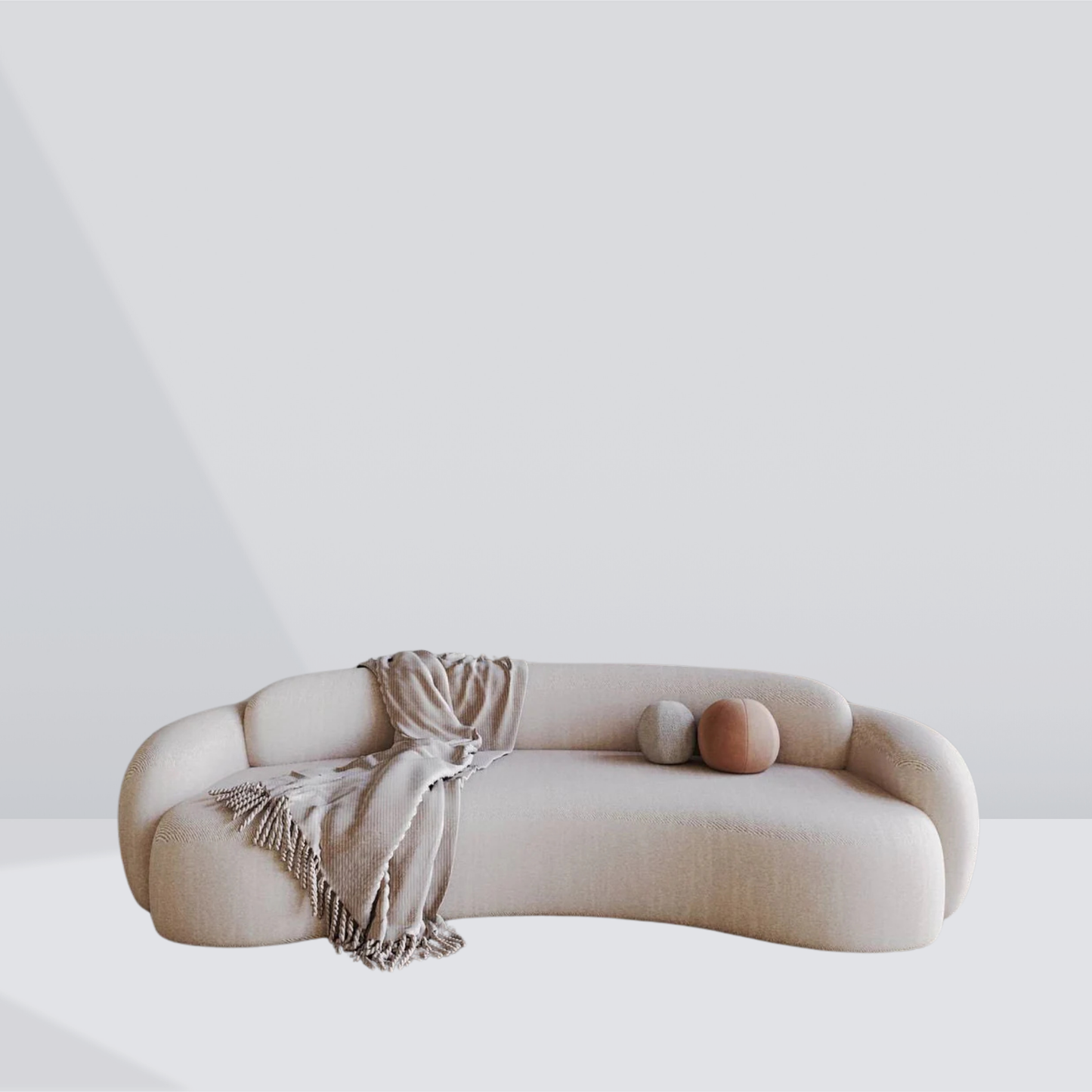 ELARA Cloud Curve Sofa – Sculpted 2-Seater Lounge