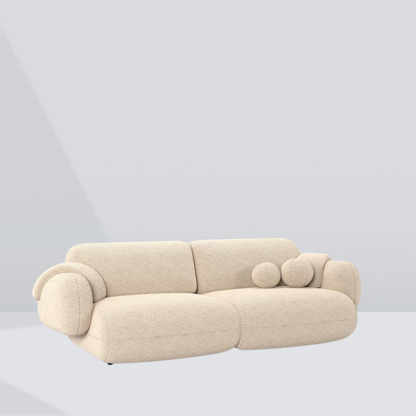 MOZA Plush 3-Seater Sofa
