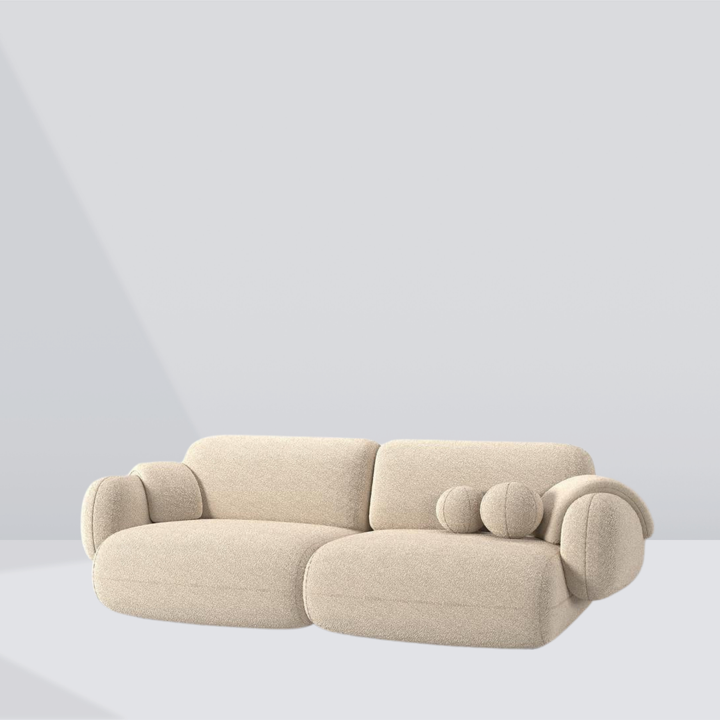 MOZA Plush 3-Seater Sofa