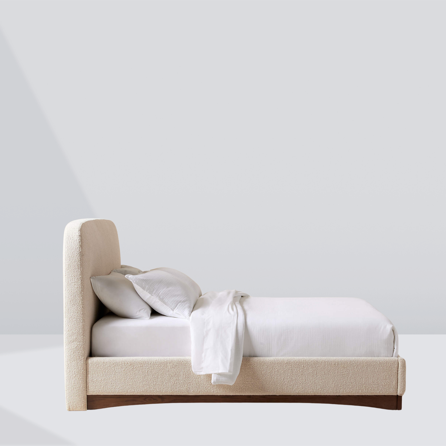 Noira Curved Headboard Bed