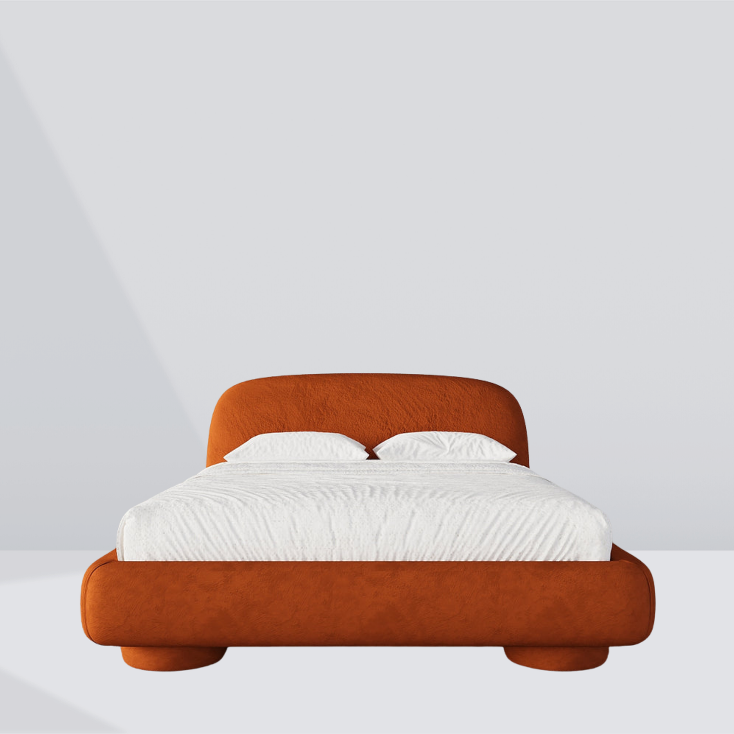 Sona Curved Velvet Bed