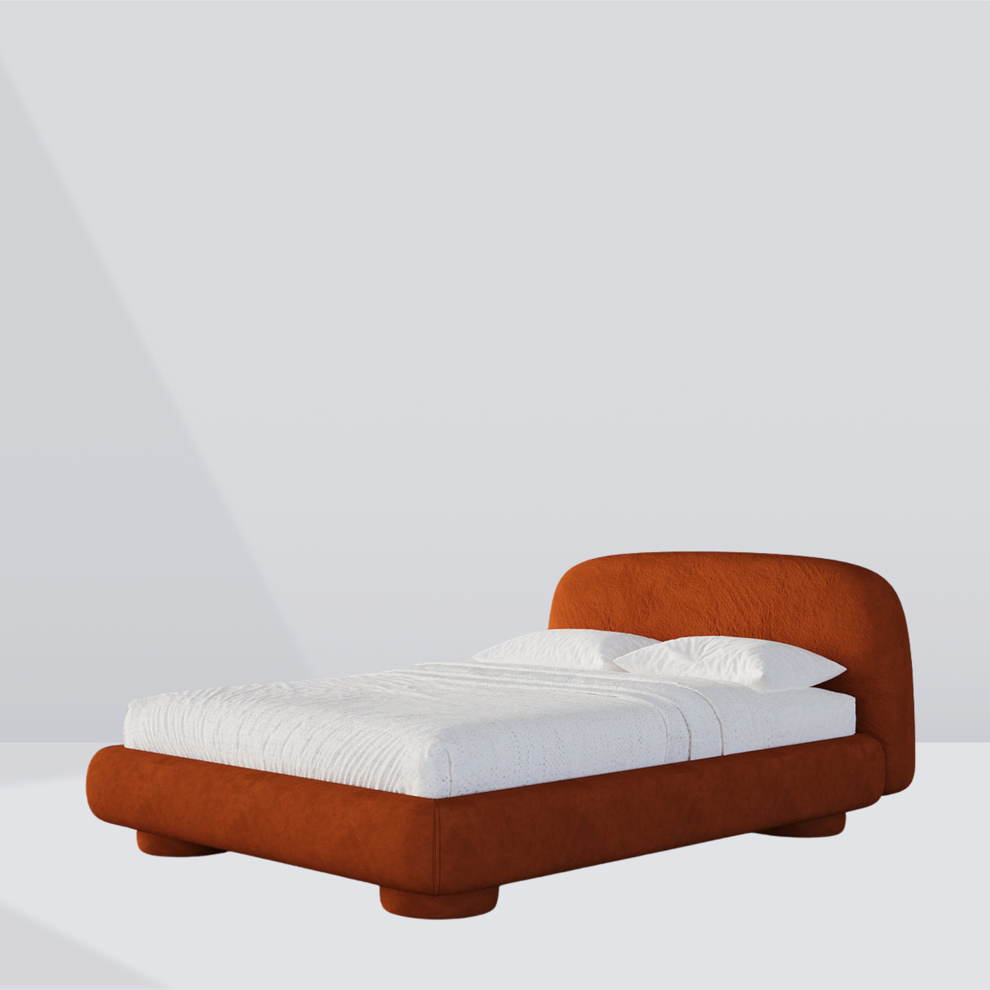 Sona Curved Velvet Bed