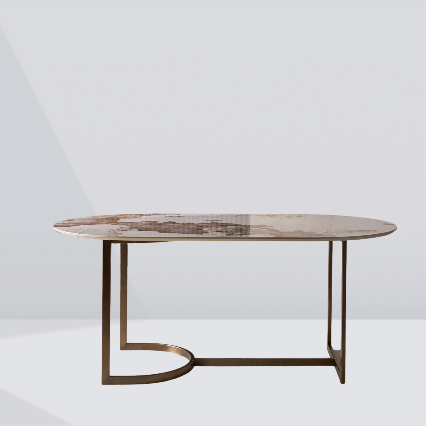 Arvaux Ceramic Oval Dining Table – 6 Seater