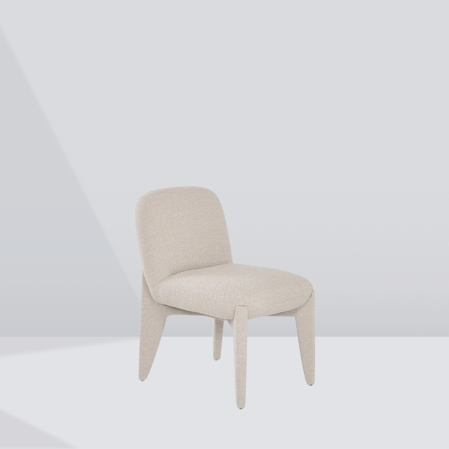 Aeris Cream Textured Dining Chair