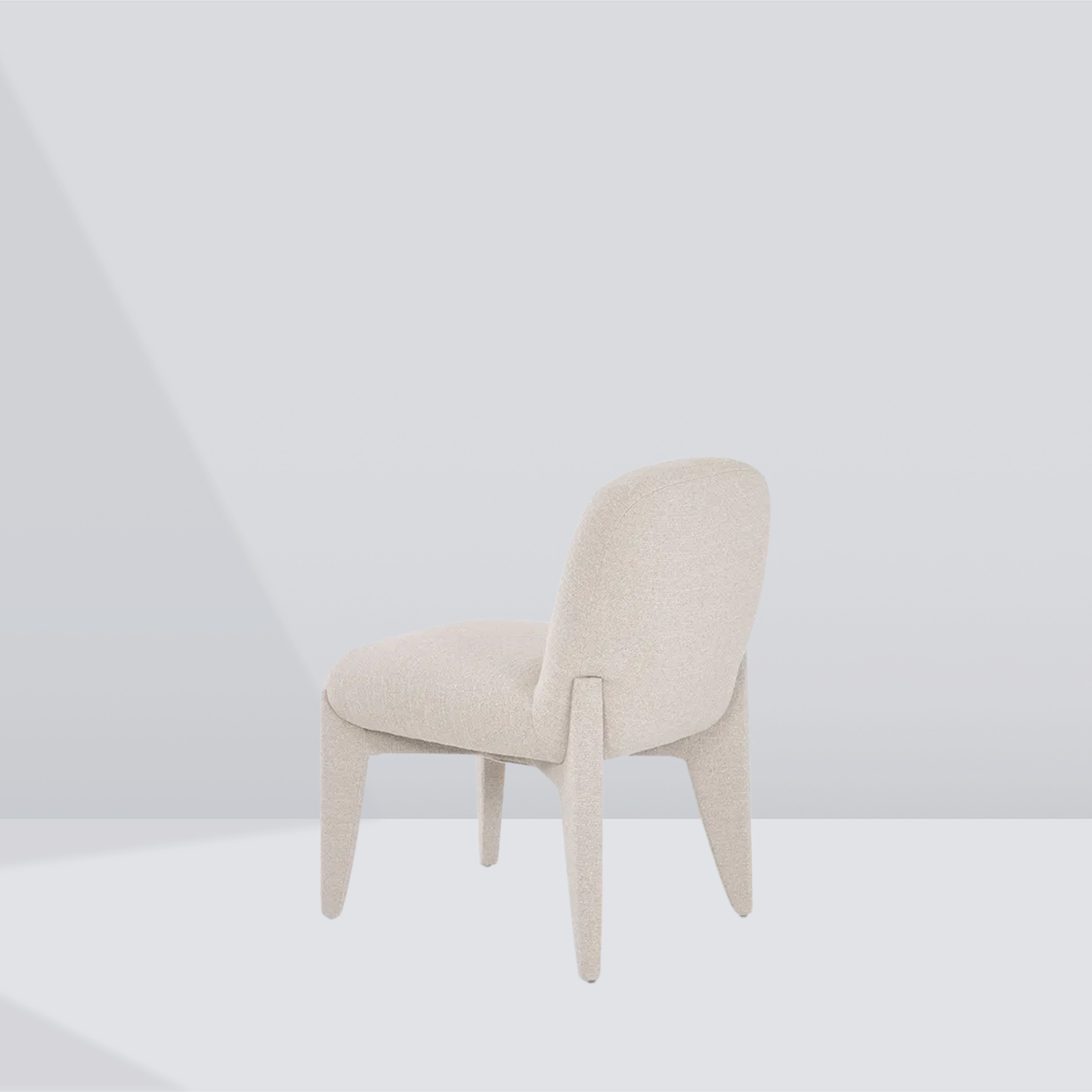 Aeris Cream Textured Dining Chair