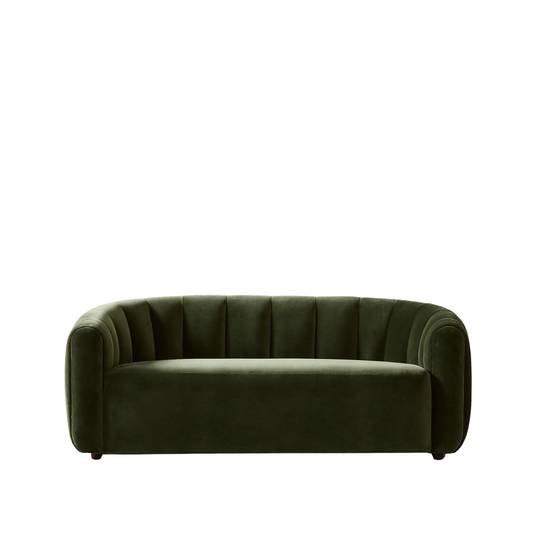 LUMINA Shell-Back Bouclé Sofa – 2 Seater