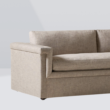 LUNERA Plush Armrest Sofa – Wide 2 Seater