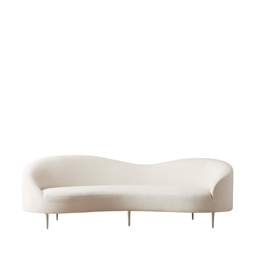 SORELLE Curved Modern Sofa – Sculpted 2 Seater