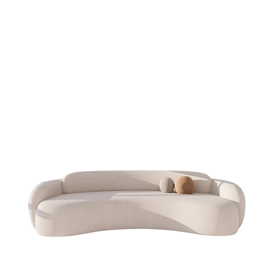 ELARA Cloud Curve Sofa – Sculpted 2-Seater Lounge