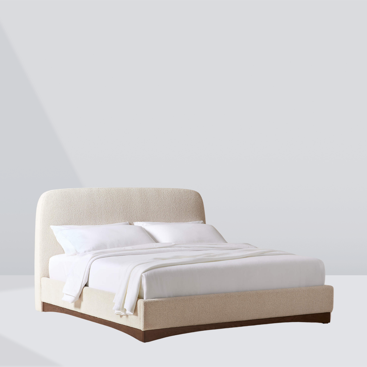 Noira Curved Headboard Bed