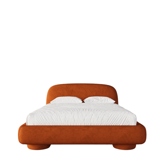 Sona Curved Velvet Bed