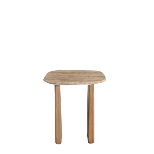 Arvo Travertine Side Table