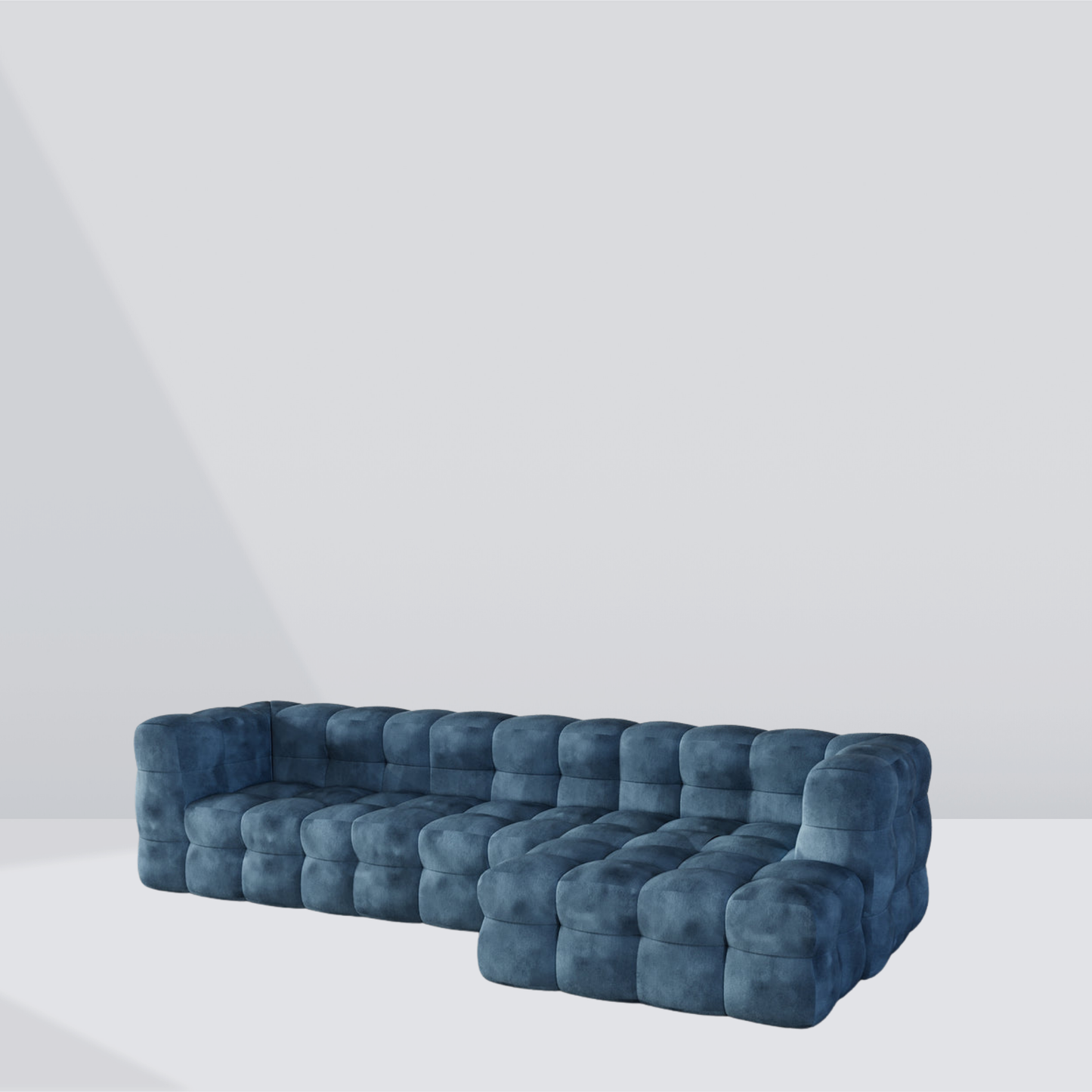 Cloud Velvet L-Shape Sofa