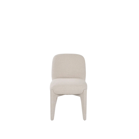 Aeris Cream Textured Dining Chair