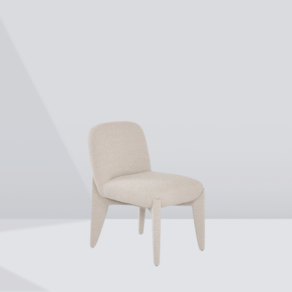 Aeris Cream Textured Dining Chair