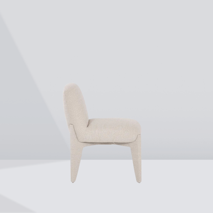 Aeris Cream Textured Dining Chair