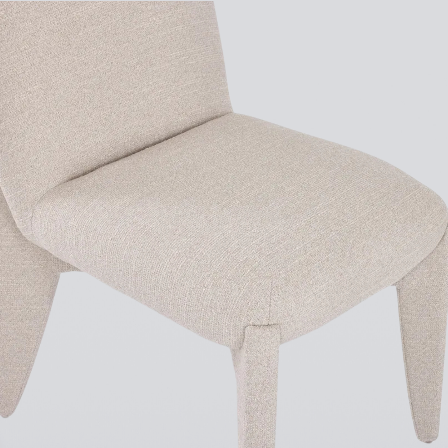 Aeris Cream Textured Dining Chair