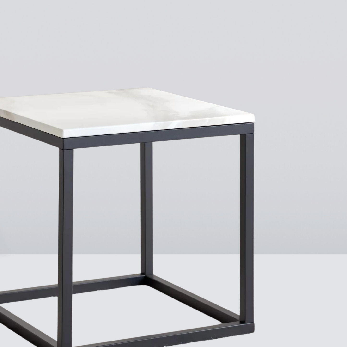 Nordvail Square Marble Side Table