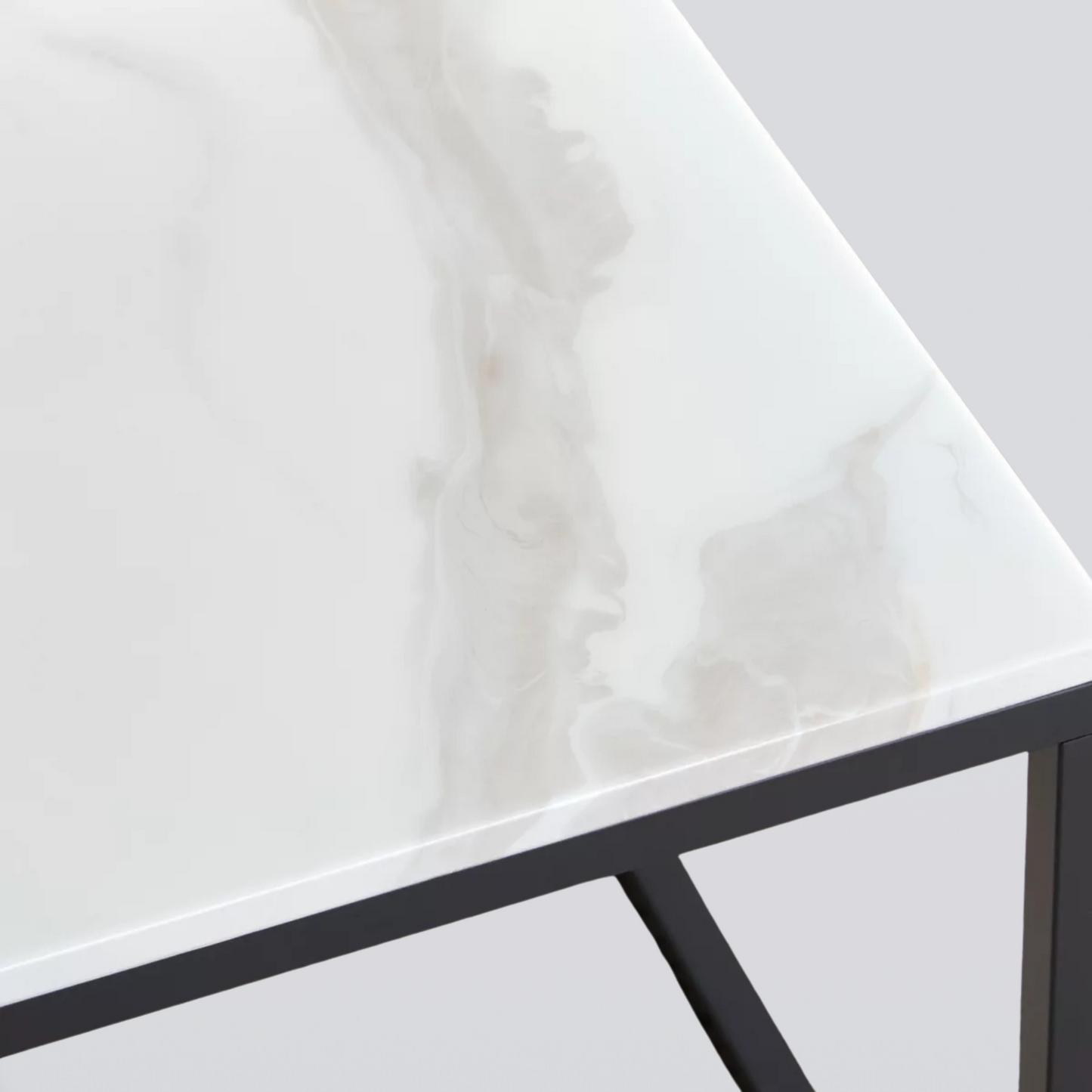 Nordvail Square Marble Side Table