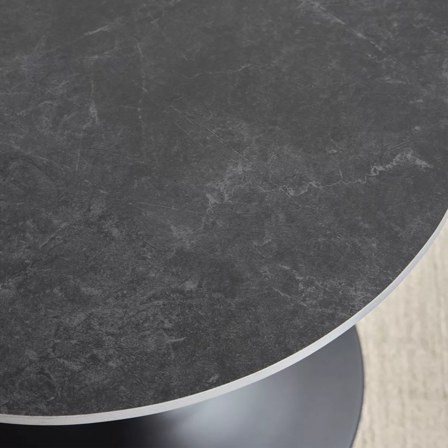 Nero Round Ceramic Side Table